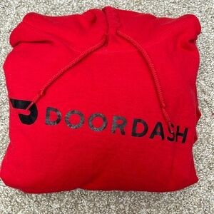 Red DoorDash Hoodie